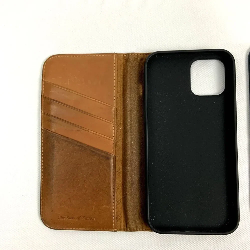 iphone 12 Pro Max Phone Case Wallets Tan and Blue